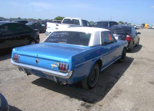 1965 Blue Mustang Pony Interior