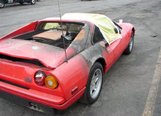 Salvage Ferrari 328 GTS - Engine Fire