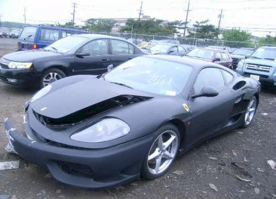 Damaged Ferrari F1 360 Modena