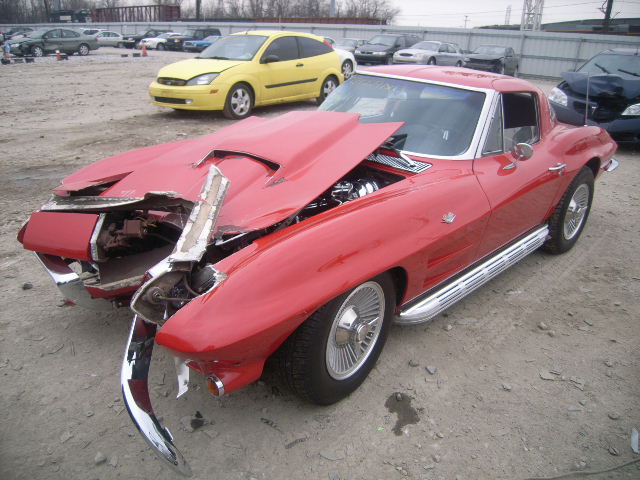 1963 Corvette Front End Damage