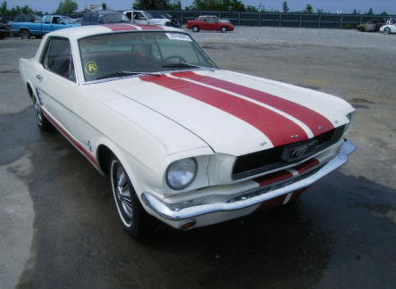 1965 Mustang Pony Coupe White Ford