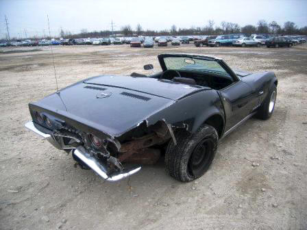 '68 Black Convertible Corvette Sting Ray Cheap For Sale