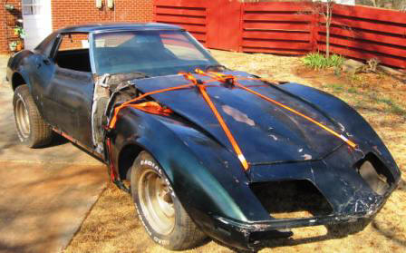 '68 C3 Chevy Corvette Project Salvage Car For Sale
