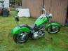 Green Harley Davidson Custom Chopper For Sale