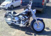 New Black Harley Davidson Motorcycle FLSTF Fatboy