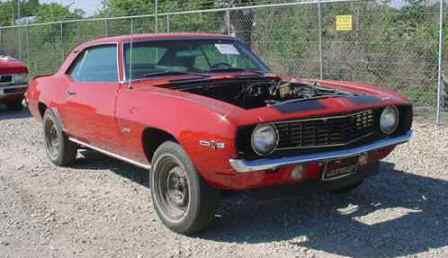 Red With Black Painted Stripes '69 Z28 Camaro