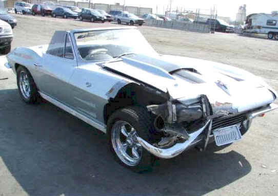 Rebuildable Damaged Salvage Corvette For Sale