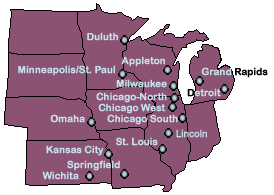 Midwest Region Map