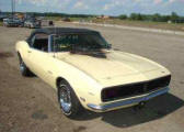 Yellow 1968 Chevrolet Convertible Camaro