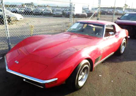 '70 Red Coupe Corvette 327