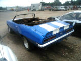 Blue White 69 Chevy Convertible SS350 Camaro