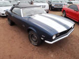 Blue White Chevy '68 327 Convertible Camaro