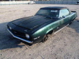 Green Chevrolet 69 Convertible Camaro For Sale