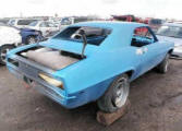 Blue Chevrolet 1969 Camaro