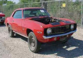 Red With Black Painted Stripes '69 Z28 Camaro